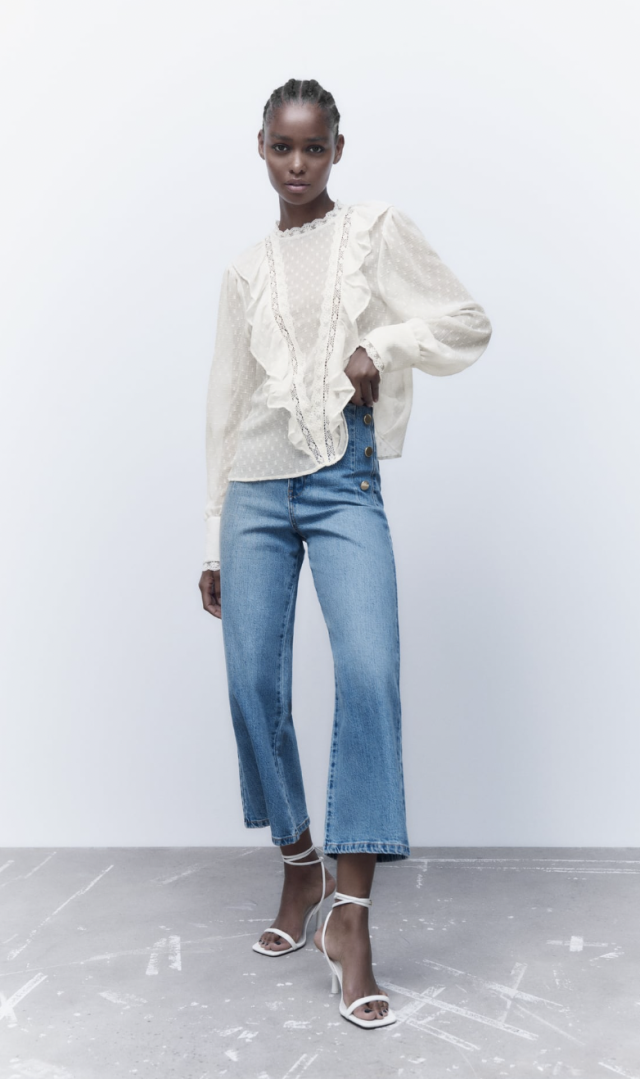 La blusa boho blanca Zara ideal combinar