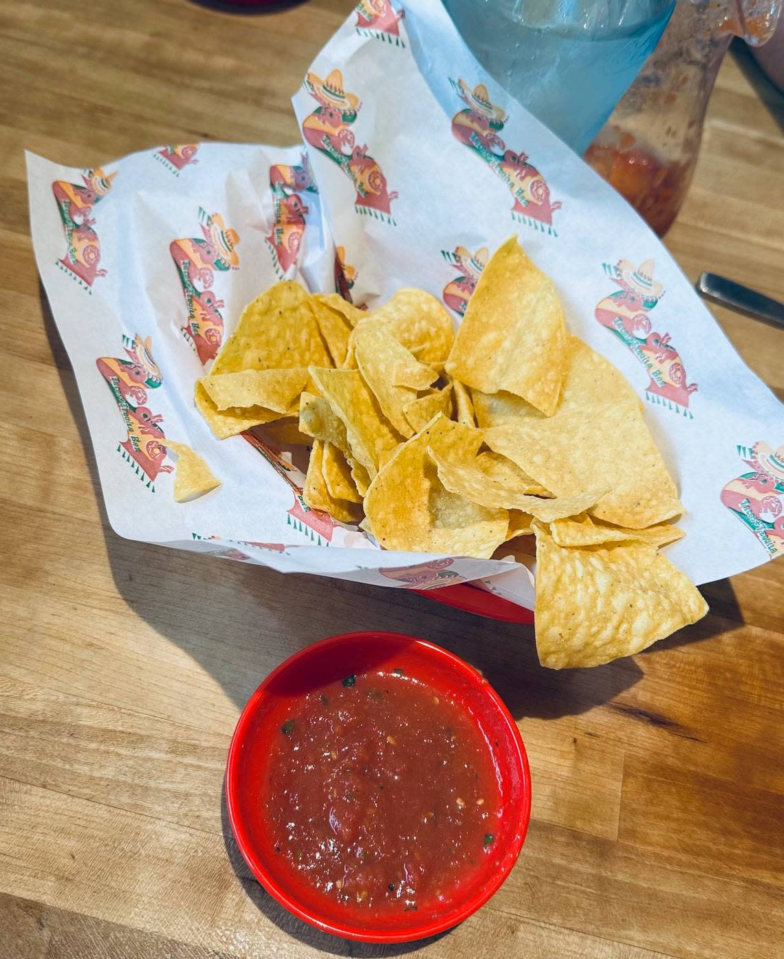 The chips and salsa at Pedro’s is delicious and unique.