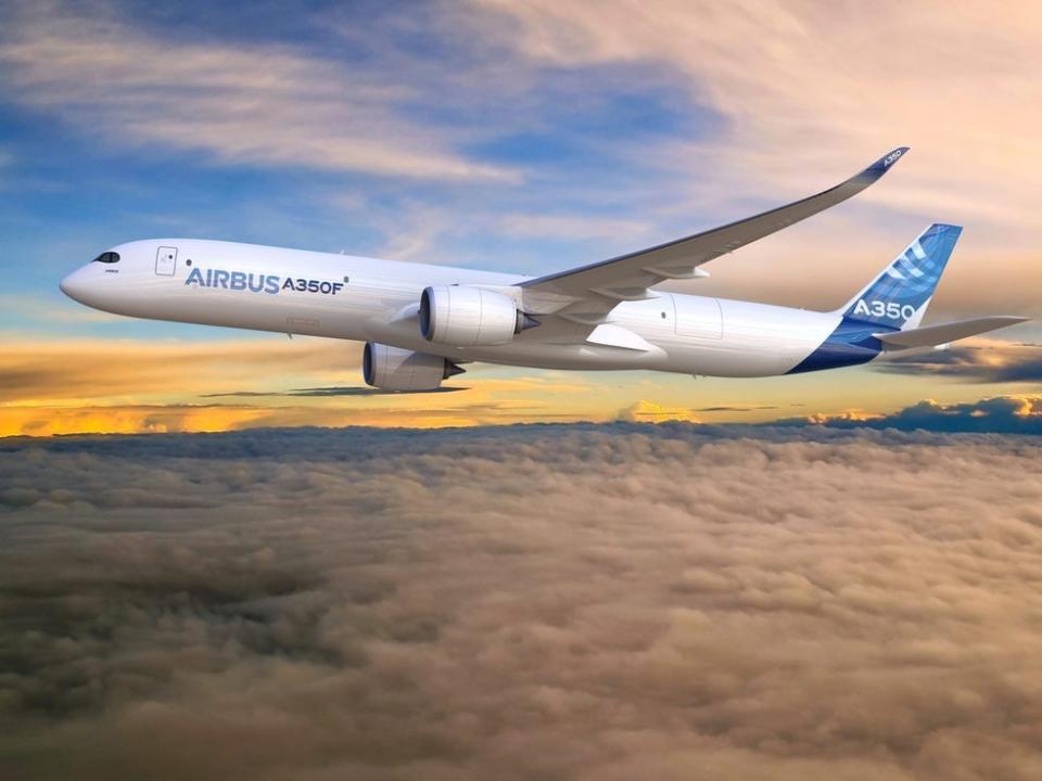Airbus A350F computer rendering.