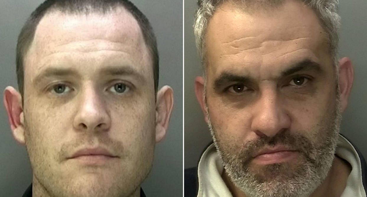 William Lewis, 37 (left) and Nelson Herne, 42, committed 'some of the most brazen car thefts' police had ever seen. (SWNS/West Midlands Police)