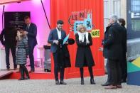 <p>Brigitte Macron vendredi à l'Elysée lors du lancement de la «Grande exposition du Fabriqué en France».</p>