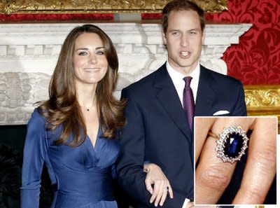 Middleton's diamond and sapphire ring, which belonged to Princess Diana, spawned dozens of imitators, including a version by QVC that sold out very quickly.