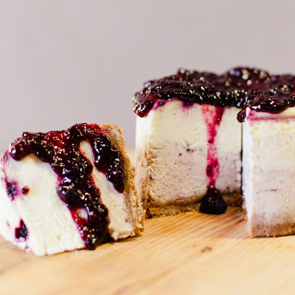 Montana Huckleberry Cheesecake