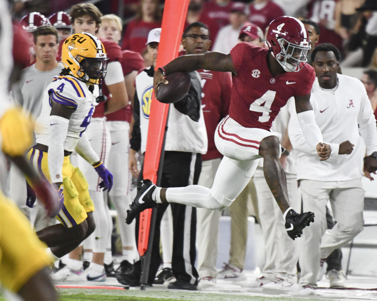 Alabama QB Jalen Milroe ranks as third-biggest gunslinger in college football thumbnail