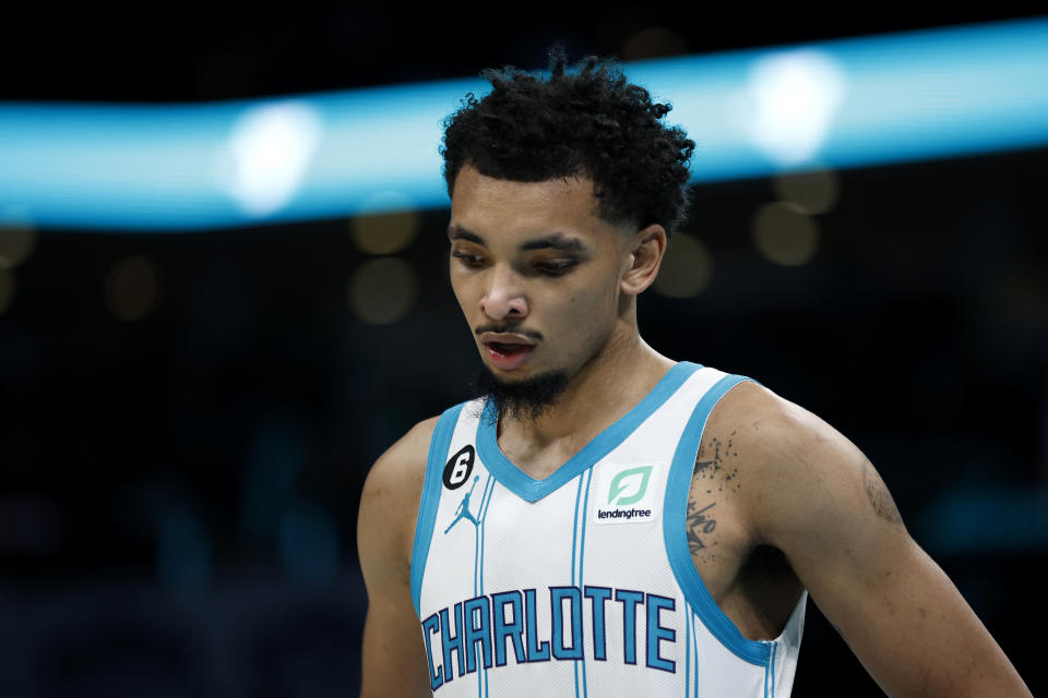 Charlotte Hornets guard James Bouknight averaged 23.8 minutes per game during the 2022-23 NBA preseason. (Jared C. Tilton/Getty Images)