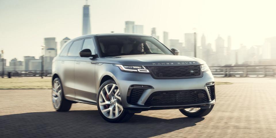 <p>The name of the hottest Velar is long, but don't let you put that off. This is the best looking car Land Rover makes, with a 550-horsepower supercharged V-8. A winning recipe. </p>