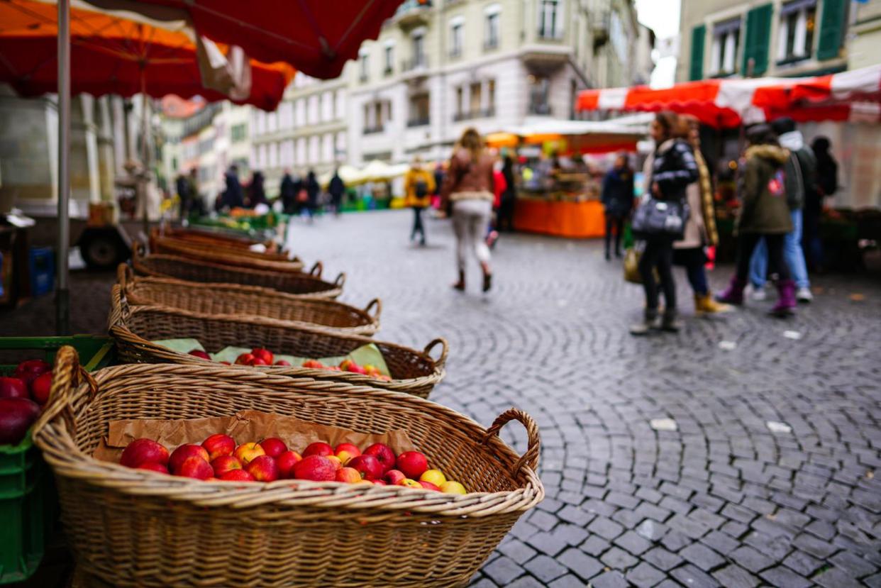 Marché of lausanne city