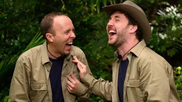 Matt Hancock and Seann Walsh on I'm A Celeb... (Photo: ITV)