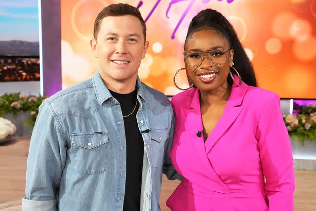 <p>Chris Haston/Warner Bros.</p> Scotty McCreery and Jennifer Hudson