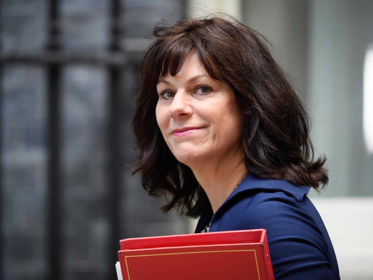 Claire Perry has recently stated that shale gas from fracking will help avoid reliance on Russian supplies: Getty Images