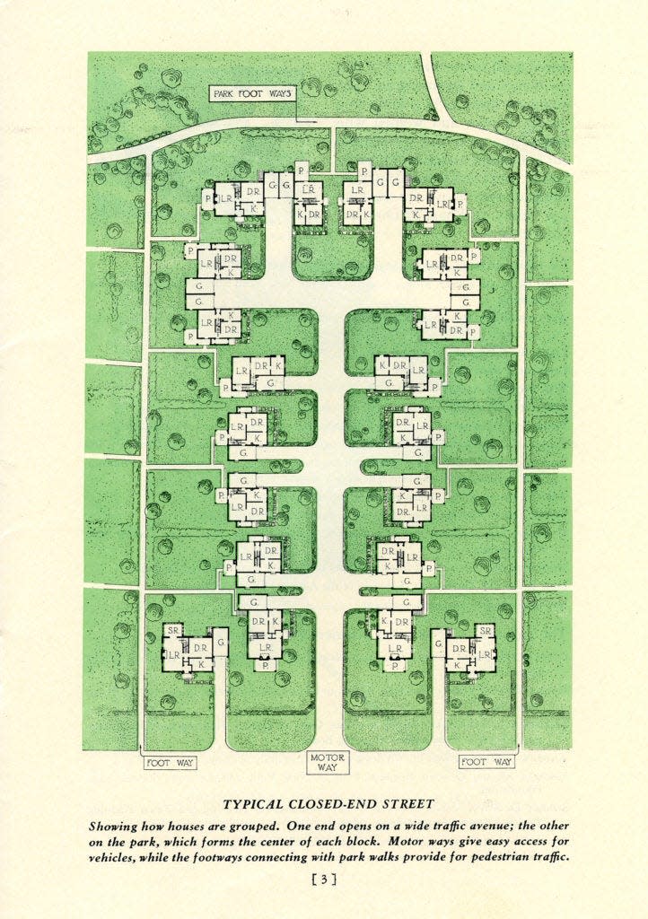 Records from the City Housing Corporation show the template for Radburn's cul-de-sac design.