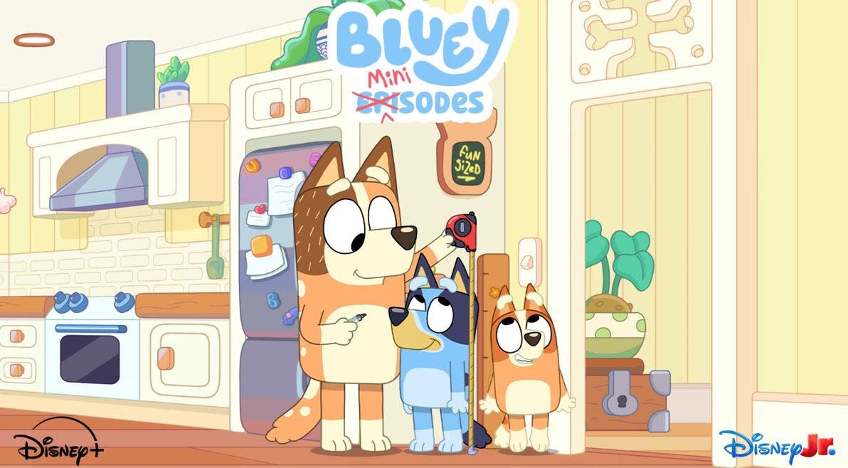 "Bluey Minisodes" will premiere on Disney+ on Wednesday, July 3.