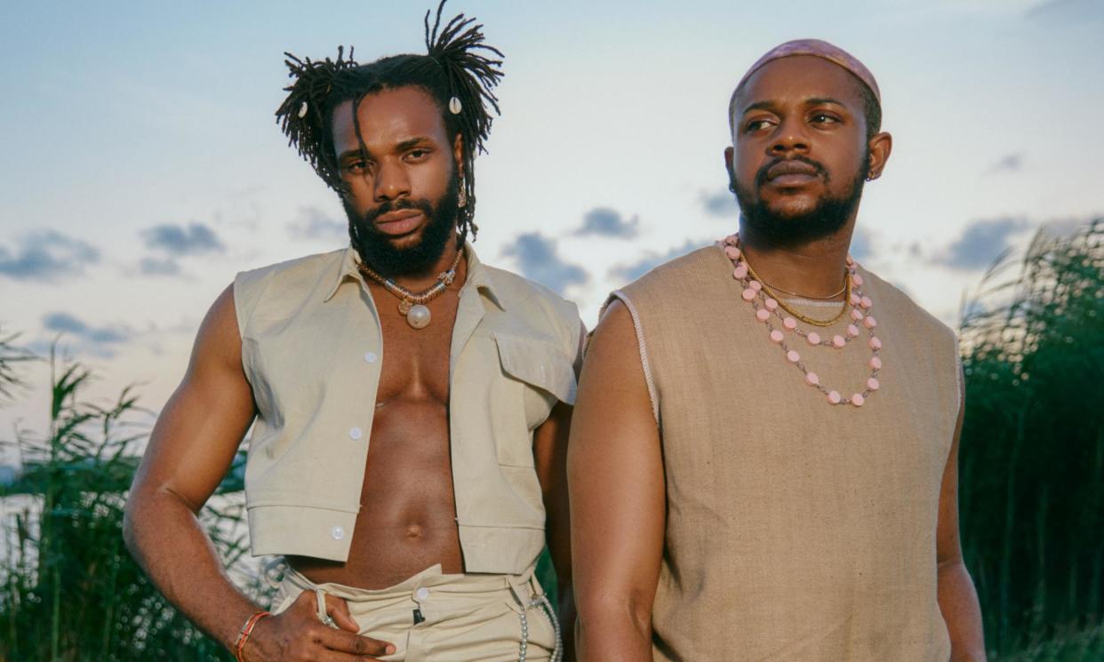 <span>Benjamin Chukwudi James, left, and Kingsley Chukwudi Okorie of the Cavemen.</span><span>Photograph: PR Handout</span>