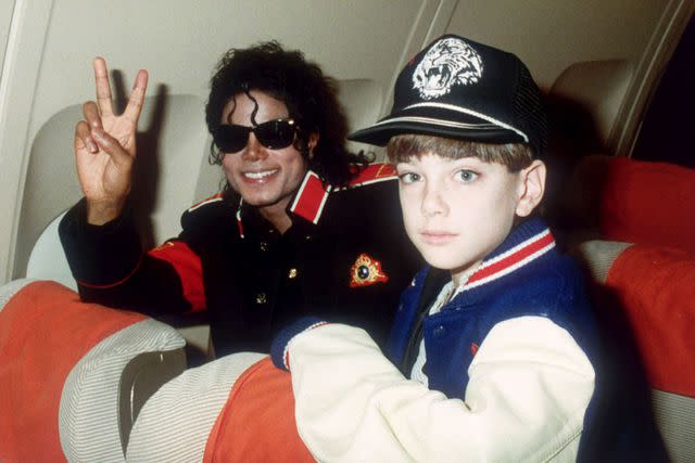 <p> Dave Hogan/Getty</p> Michael Jackson and Jimmy Safechuck in July 1988