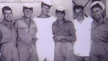 Ronald Ware (2nd from right) rose from a 14-year-old deckhand to become a Captain. Photo: Supplied.