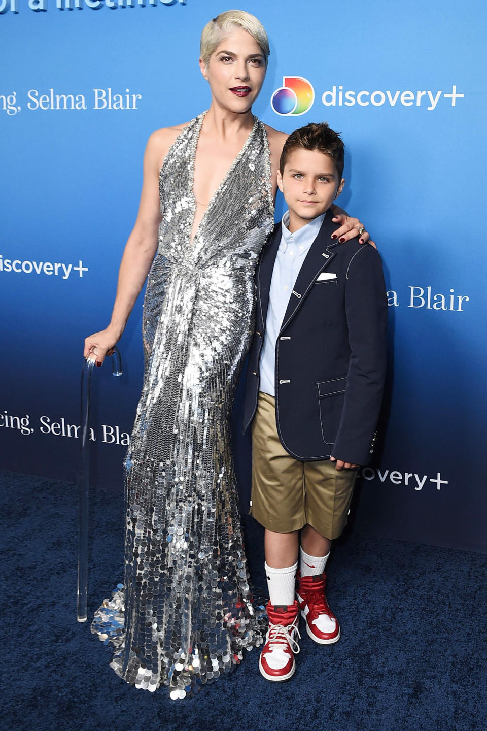 <p>Selma Blair and son Arthur Saint Bleick arrive at a special screening of <em>Introducing, Selma Blair</em> at the DGA Theatre in L.A. on Oct. 14.</p>