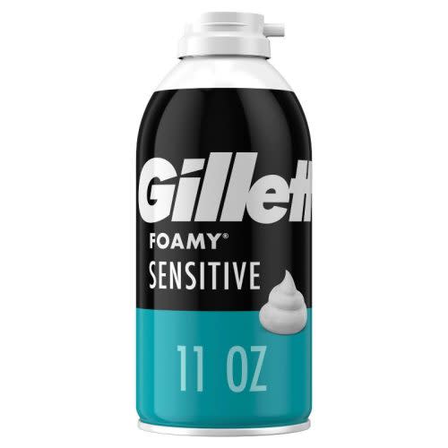 Best Men's Shaving Cream: Gillette Foamy Sensitive Shave Foam