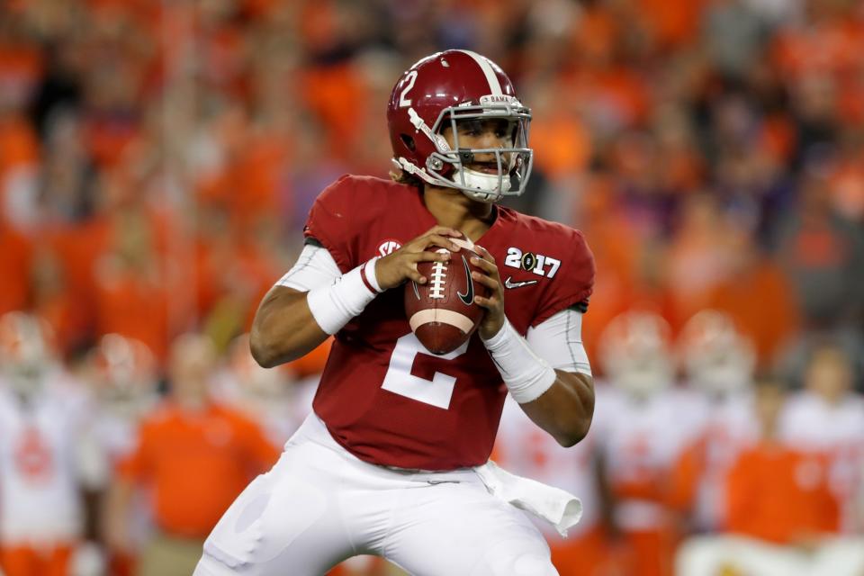 Yes, Jalen Hurts is Alabama’s starting quarterback. (Getty)