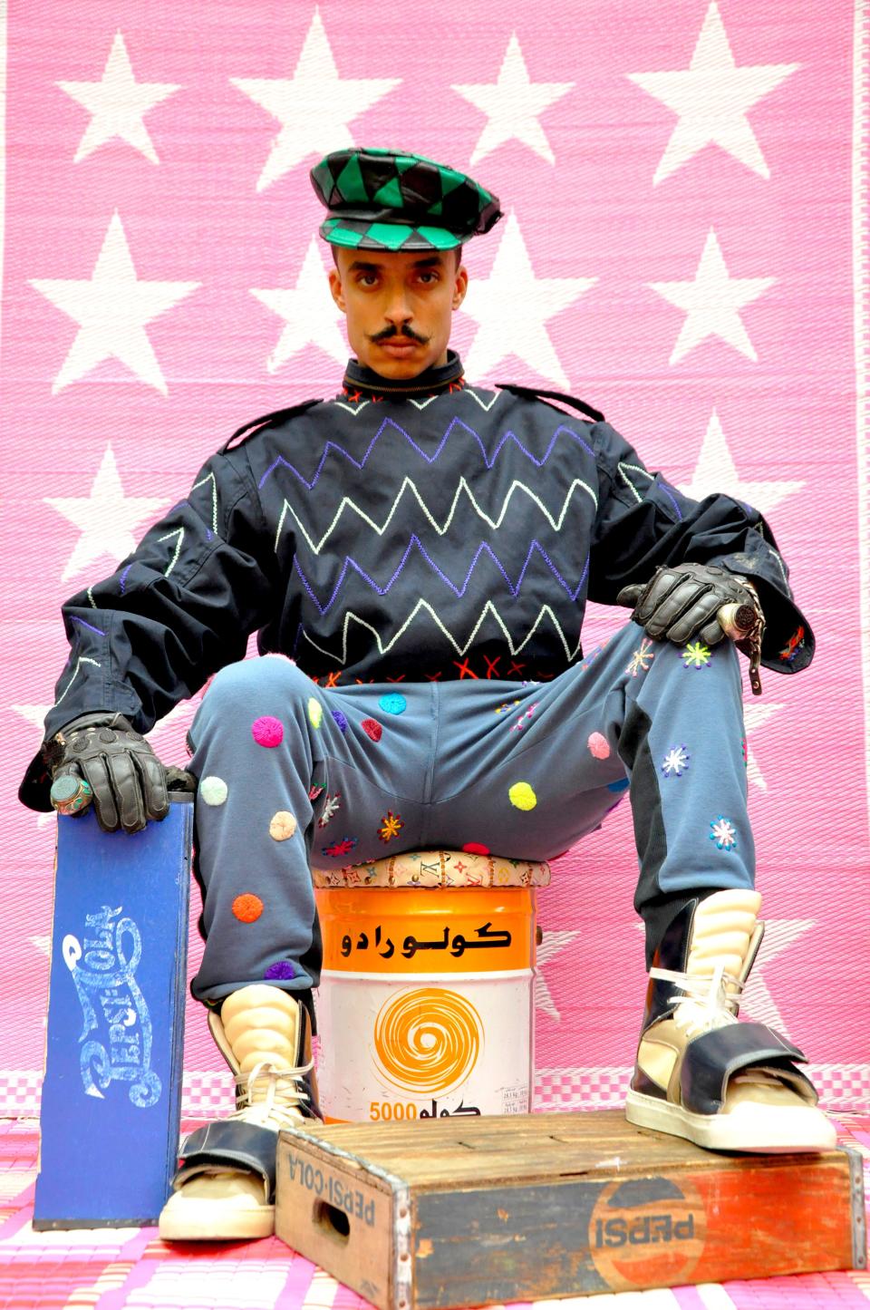 Amine Bendriouich is often dressed as the protagonist of his own fanciful Moroccan-set period-piece.