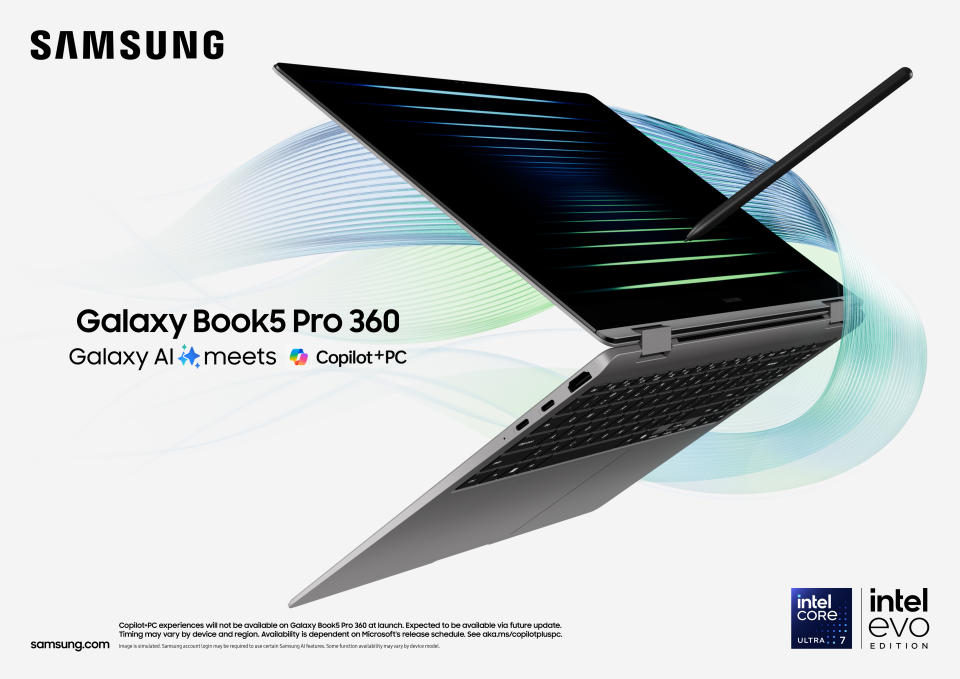 Samsung Galaxy Book5 Pro is the first laptop with 360 Copilot+