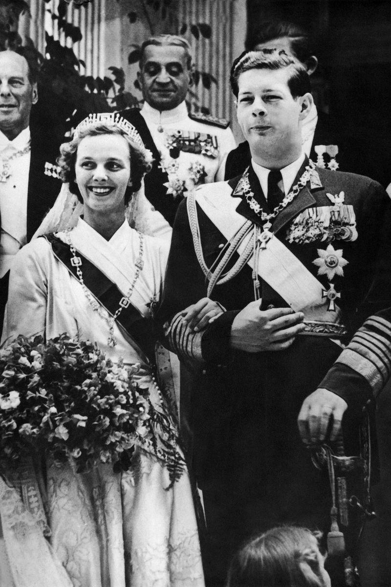 1948: King Michael of Romania and Princess Anne of Bourbon-Parma