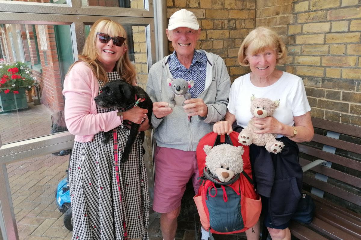 Margaret Harrison and her family with Suzie. <i>(Image: Contributed)</i>