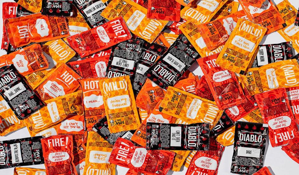 Recyclable Sauce Packets from Taco Bell