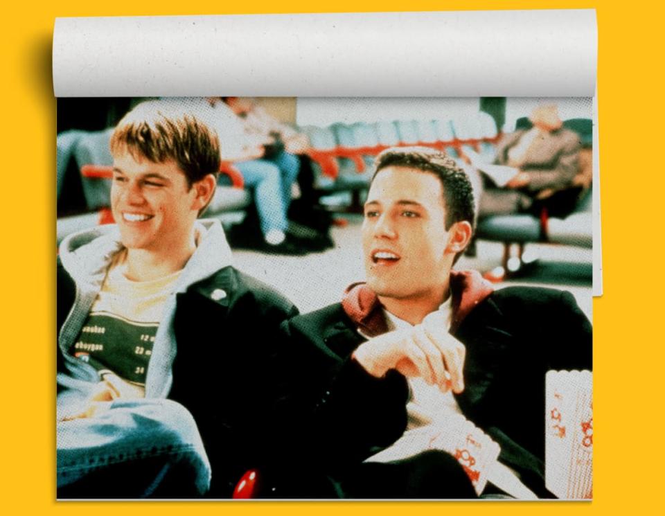 <div class="inline-image__caption"><p>Matt Damon and Ben Affleck in <em>Dogma</em>, 1999</p></div> <div class="inline-image__credit">Photo Illustration by Elizabeth Brockway/The Daily Beast/United Archives GmbH / Alamy</div>