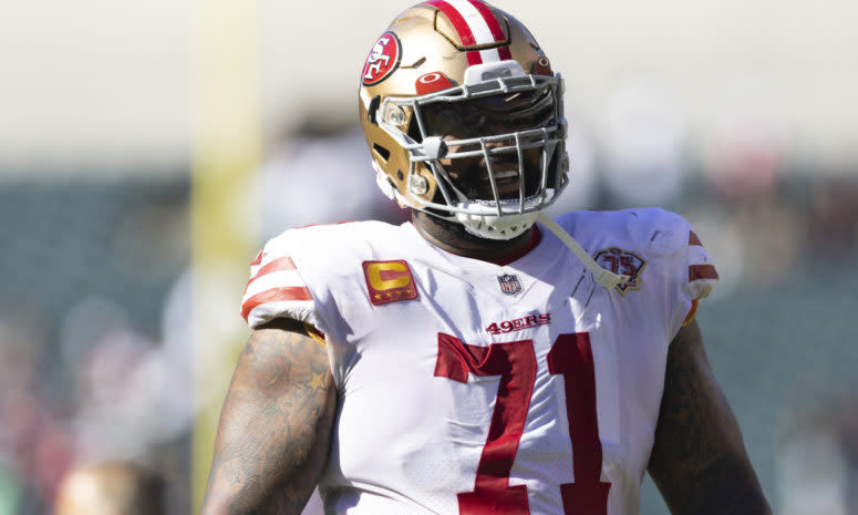 San Francisco 49ers offensive lineman Trent Williams