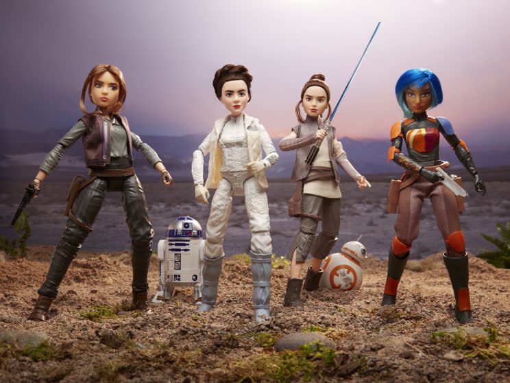 Star Wars Forces of Destiny Jyn Erso Princess Leia Rey Sabine Wren