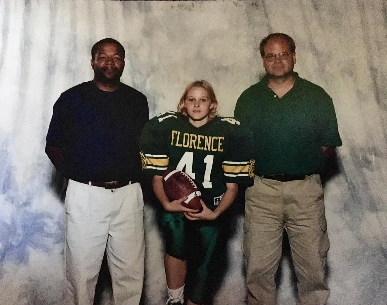 Teresa Williams poses for a portrait during her tenure on the football team. (Courtesy Jack Schulz)