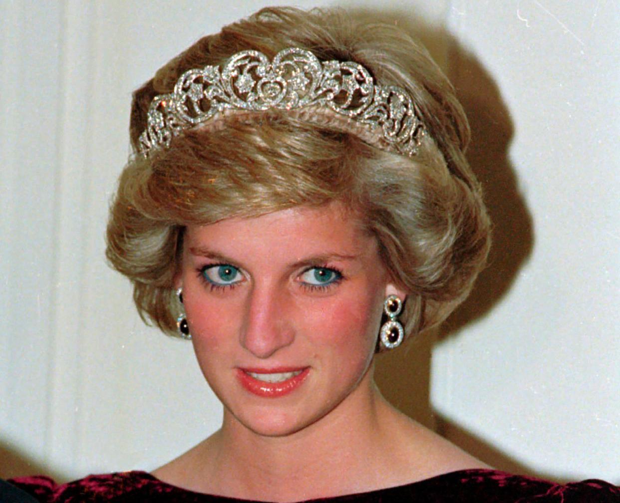 <p>‘I have always thought of Princess Diana as a fashion muse, breaking boundaries and altering perceptions of what it means to be a Royal’</p> (1985 AP)