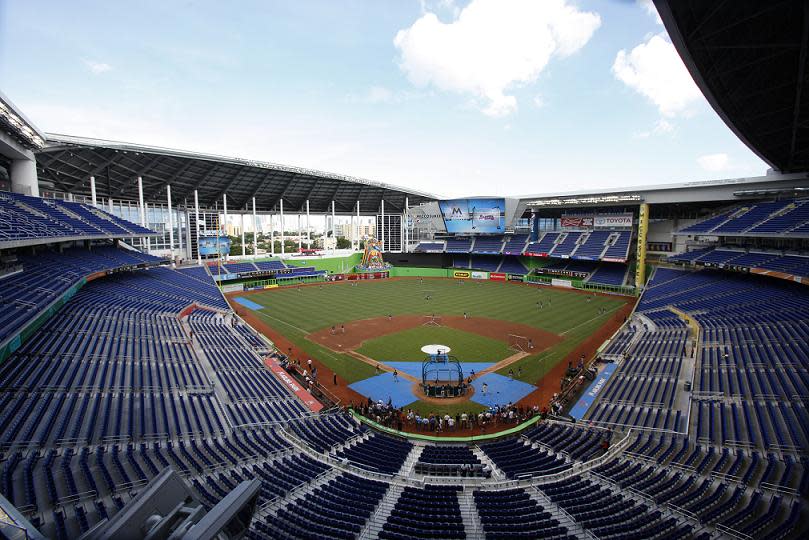 Marlins Park will be tested if Hurricane Irma makes landfall in Miami as Category 4 or 5 storm. (AP)