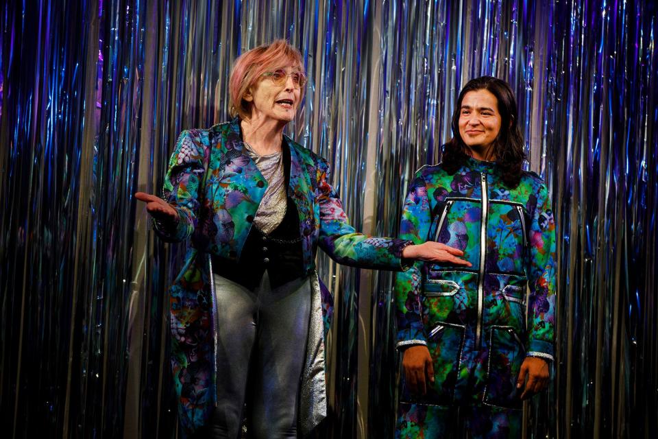 Kate Bornstein (left) and&nbsp;Ty Defoe star in Broadway's "Straight White Men," now playing at the Helen Hayes Theatre in New York.&nbsp;&nbsp; (Photo: Joan Marcus)