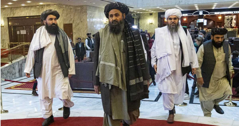   塔利班再次掌權，掀起阿富汗難民逃亡潮。（圖／達志／美聯社）