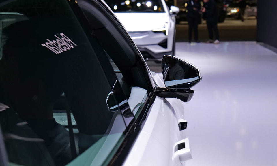 <p>A hands-on photo of the upcoming Polestar 4 from the 2024 New York International Auto Show.</p>
