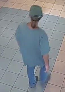 An image of the back of a suspect who allegedly robbed a bank in Palm Desert on June 26, 2024.