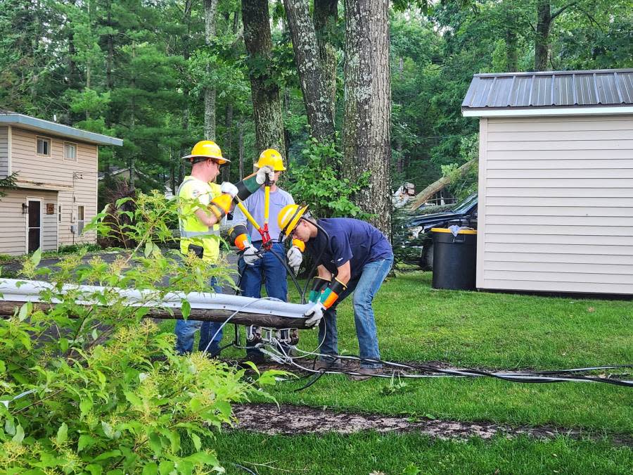 Storm damage in Lake George on July 5, 2024. Courtesy Dean Bevacqua