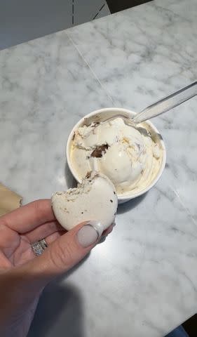 <p>Brittany Mahomes/Instagram</p> Brittany Mahomes shares ice cream photo on her Instagram Story.