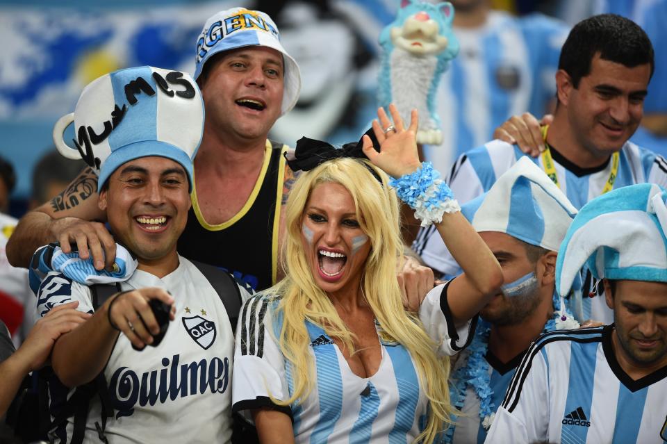 Argentina fans. (Matthias Hangst/Getty Images)