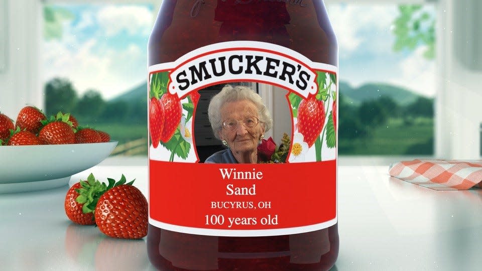 Winnie Sand's 100th birthday was acknowledged by Smucker's and NBC's "Today" show on March 5.