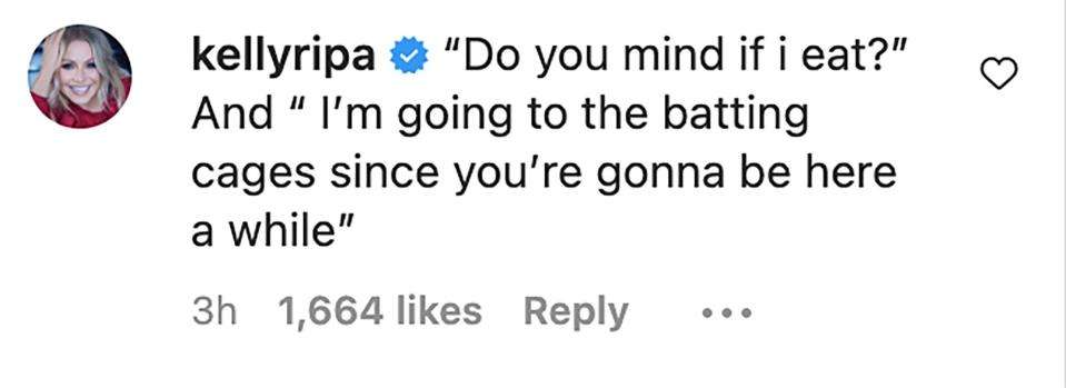 Kelly Ripa shares 2 reactions husband Mark Consuelos had during her birth experience.  https://www.instagram.com/p/CnuSCl7LEDD/?hl=nl.