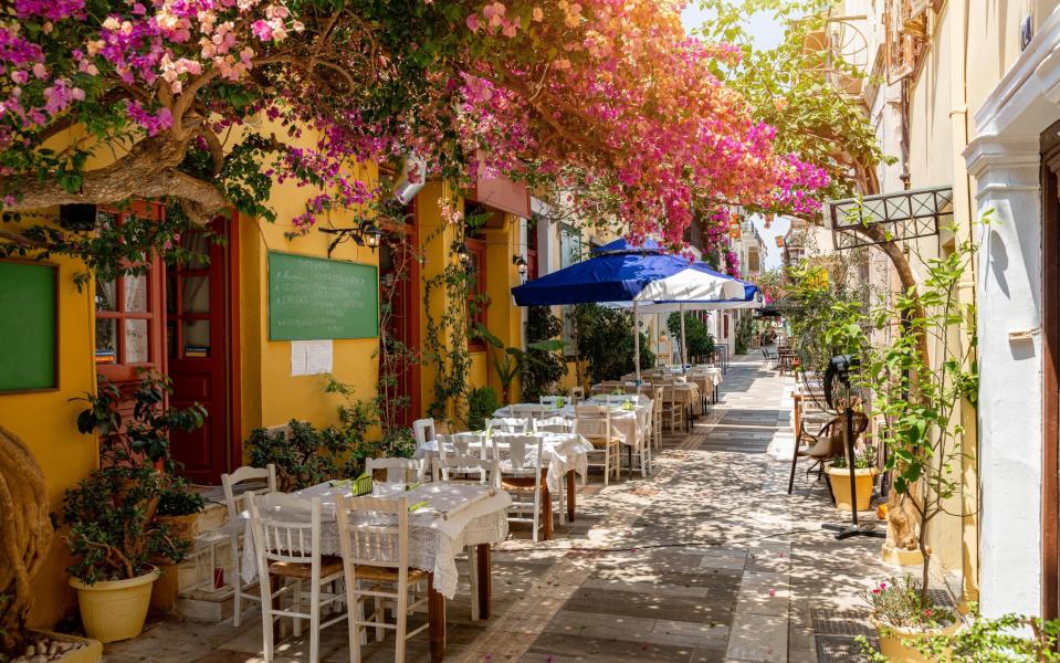 An alleyway restaurant in Nafplio - Getty