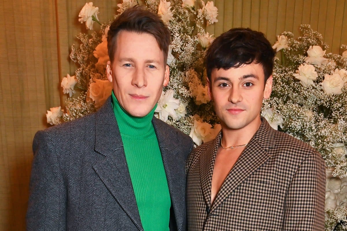 Dustin Lance Black and Tom Daley (Dave Benett/Getty Images)