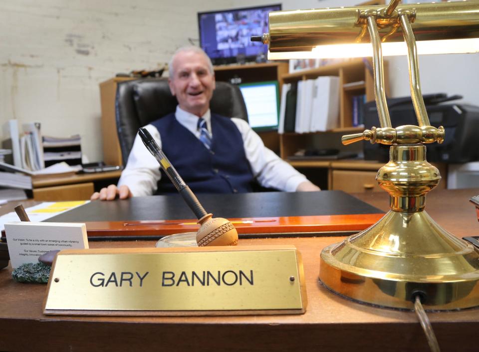 Gary Bannon, Dover's recreation director, is retiring this spring after 34 years of working for the city and he says, while laughing, he will be taking his name plate on his desk with him.