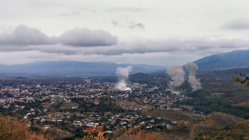 Military conflict over Nagorno-Karabakh, in Stepanakert