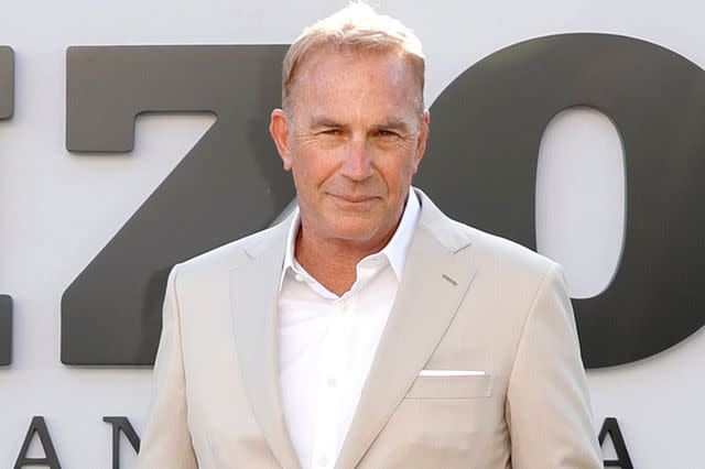 <p>Frazer Harrison/Getty</p> Kevin Costner at the premiere of "Horizon: An American Saga - Chapter 1" on June 24, 2024 in Los Angeles