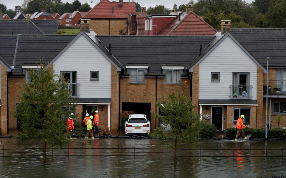 A general view of the flooded area in Hemel Hampstead - Paul Childs/Reuters