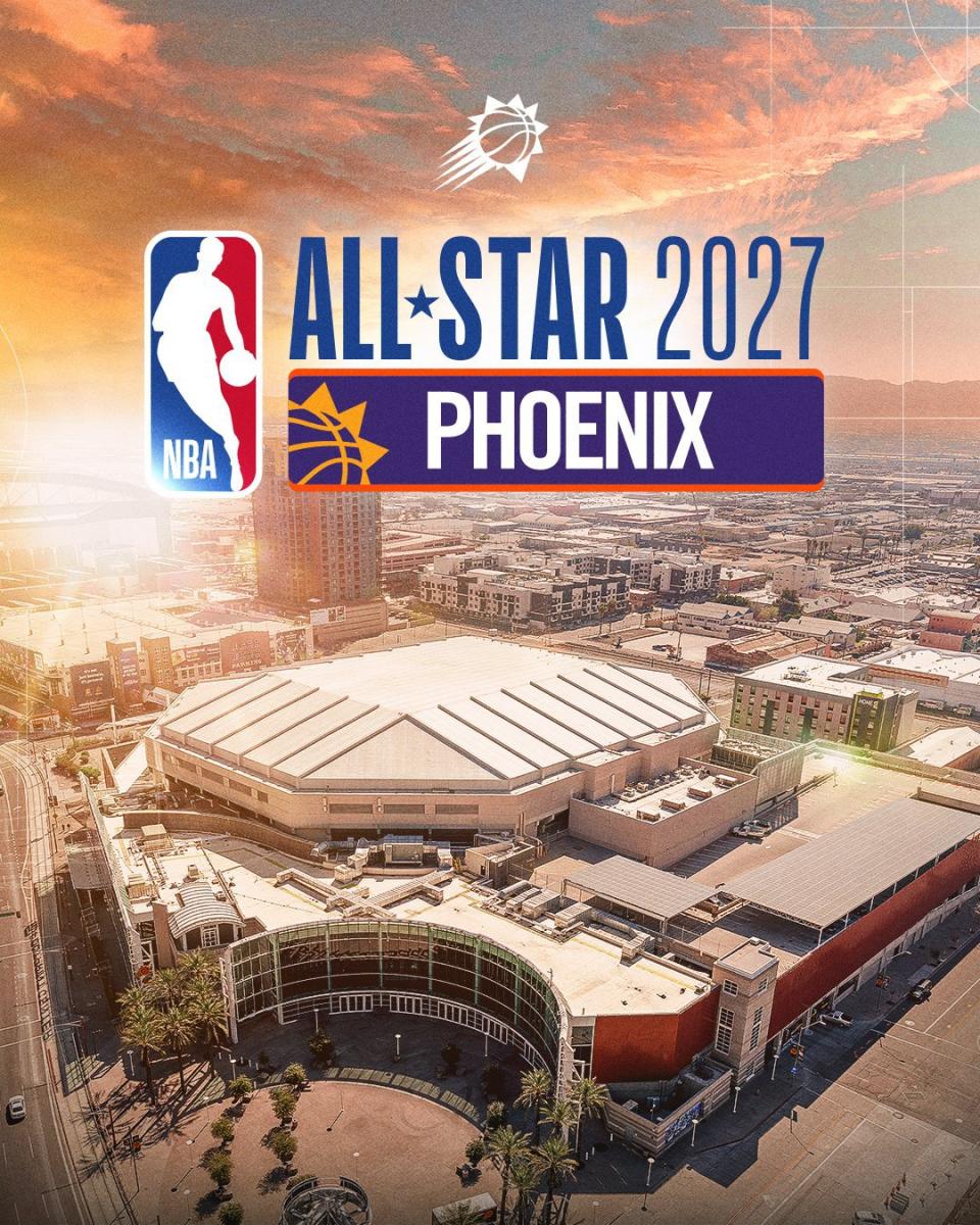 2027年全明星賽將在鳳凰城舉行。（取自Phoenix Suns X）