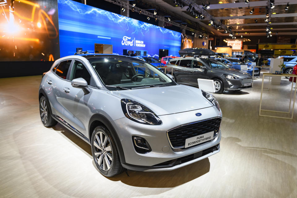 Der Ford Puma Ecoboost Hybrid Crossover bei der Brussels Expo in Belgien